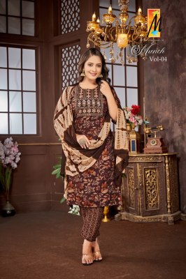 Munch vol 4 by Master Capsule Printed straight top bottom with dupatta set at amaviexpo  readymade suit catalogs