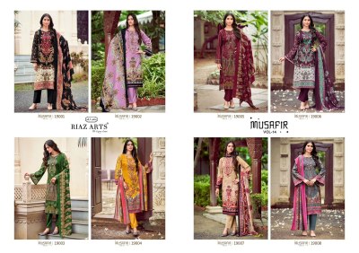 Musafir 14 by Riaz arts pure karachi lawn printed fancy karachi suit catalogue Karachi suits catalogs