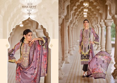 Musafir by Riaz Arts pure Lawn cambric digital printed Karachi suit catalogue at affordable rate Karachi suits catalogs