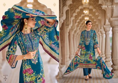 Musafir by Riaz Arts pure Lawn cambric digital printed Karachi suit catalogue at affordable rate Karachi suits catalogs