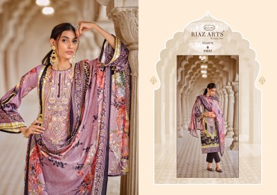 Musafir by Riaz Arts pure Lawn cambric digital printed Karachi suit catalogue at affordable rate Karachi suits catalogs