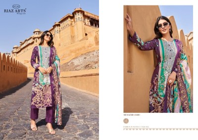 Musafir by Riaz arts Lawn cambric printed karachi dress material catalogue at amaviexpo Karachi suits catalogs