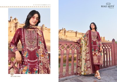 Musafir by Riaz arts Lawn cambric printed karachi dress material catalogue at amaviexpo Karachi suits catalogs