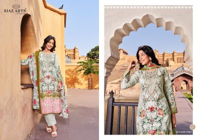 Musafir by Riaz arts Lawn cambric printed karachi dress material catalogue at amaviexpo Karachi suits catalogs