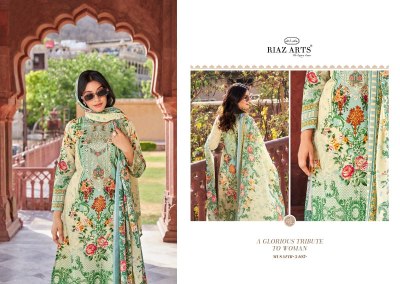 Musafir by Riaz arts Lawn cambric printed karachi dress material catalogue at amaviexpo Karachi suits catalogs