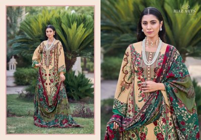 Musafir vol 6 by Riaz arts pure lawn cambric digital printed karachi suit catalogue at affordable rate  Karachi suits catalogs