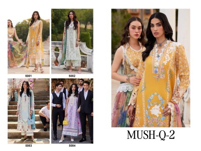 Mush Q2 by Deepsy suit pure cotton with embroidered Pakistani suit catalogue at affordable rate pakistani suit catalogs