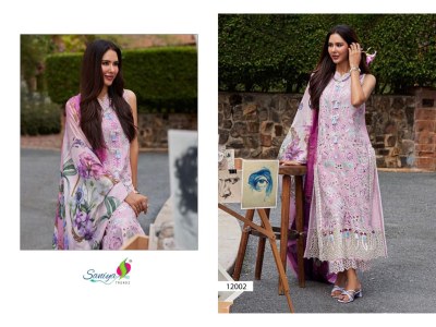 Mushq vol 10 by Saniya trendz cotton chikankari unstitched dress material catalogue at affordable rate salwar kameez catalogs