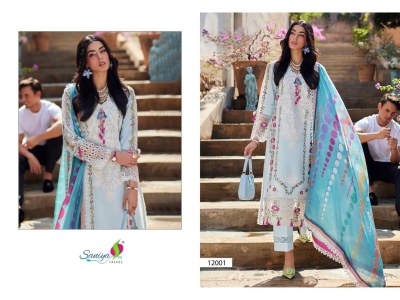 Mushq vol 10 by Saniya trendz cotton chikankari unstitched dress material catalogue at affordable rate salwar kameez catalogs