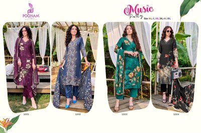 Music Party by Poonam Designer Pure muslin readymade suit catalogue at low price readymade suit catalogs