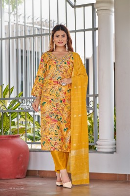 Muskan vol 5 by Ossm Premium chanderi foil printed kurti pant and dupatta catalogue at affordable rate readymade suit catalogs