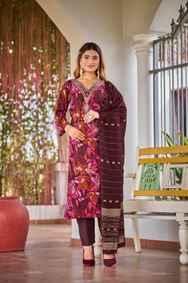 Muskan vol 5 by Ossm Premium chanderi foil printed kurti pant and dupatta catalogue at affordable rate readymade suit catalogs