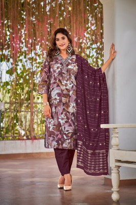 Muskan vol 5 by Ossm Premium chanderi foil printed kurti pant and dupatta catalogue at affordable rate readymade suit catalogs