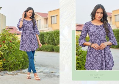 Myra vol 1 by Aryaa Fancy Flair Top Heavy Lawn Cotton fancy tunic catalogue western wear catalogs