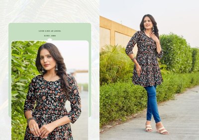 Myra vol 1 by Aryaa Fancy Flair Top Heavy Lawn Cotton fancy tunic catalogue western wear catalogs