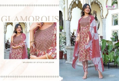 Mystic 9 Shagun Vol 18 Rayon Straight Cut Top Bottom And Dupatta  Catalogue Wholesale kurtis catalogs