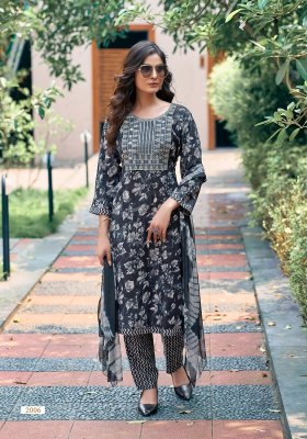 Mystic 9 by Shagun vol 2 reyon capsual foil print kurti pant and dupatta catalogue readymade suit catalogs