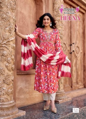 Mystic 9 By Heena Vol 9 Most Exclusive Rayon Capsule Foil Print Aaliya Cut kurti  New Collcetion kurtis catalogs