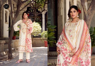 NAIRA VOL 115 by BelliZa Designer Studio Premium 100  Pure Cotton Top with Heavy Self Embroidery Digital Print MAL MAL Cotton Dupatta and Cotton Botto readymade suit catalogs