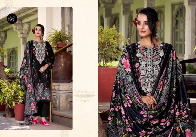 NAIRA VOL 115 by BelliZa Designer Studio Premium 100  Pure Cotton Top with Heavy Self Embroidery Digital Print MAL MAL Cotton Dupatta and Cotton Botto readymade suit catalogs