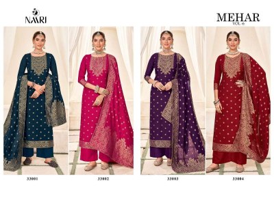 Naari Mehar Vol 6 Pure Muslin Jaccard Designer salwar kameez catalogue wholesaler   salwar kameez catalogs