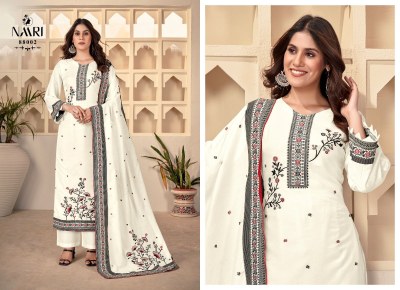 Naari by Riwaz pure viscose jacquard minakari unstitched suit catalogue at affordable rate     salwar kameez catalogs