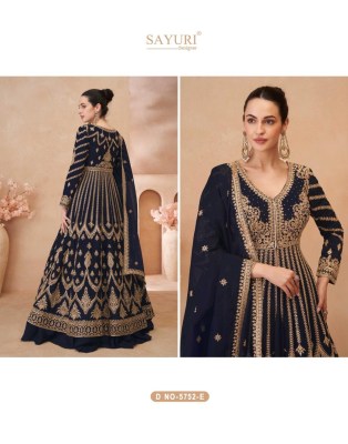 Naari by Sayuri Designer Premium Chinon Silk Embroidered gown with dupatta catalogue at low price gown catalogs