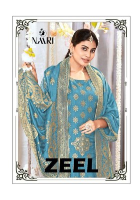 Naari by Zeel pure jacquard designer unstitched Pakistani suit catalogue at low rate   Naari