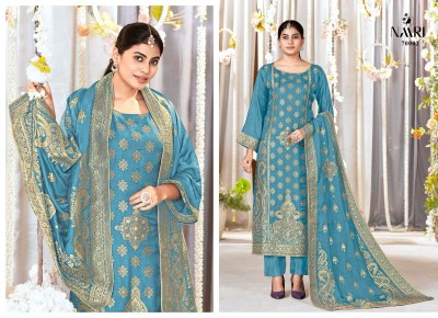 Naari by Zeel pure jacquard designer unstitched Pakistani suit catalogue at low rate   pakistani suit catalogs