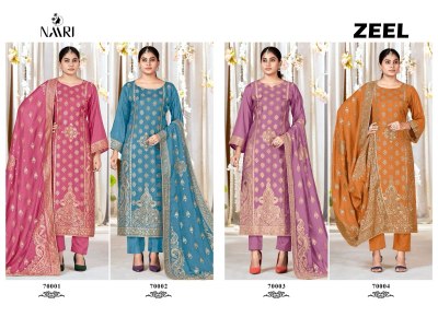 Naari by Zeel pure jacquard designer unstitched Pakistani suit catalogue at low rate   pakistani suit catalogs