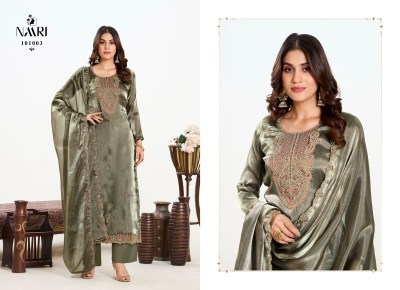 Naari by Zohal pure designer silk unstitched salwar suit collection  dress material catalogs