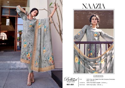 Naazia by Belliza Pure jam cotton digital printed unstitched dress material catalogue at low rate salwar kameez catalogs