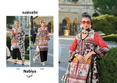 Nabiya by zaveri print cotton digital printed fancy readymade suit catalogue at low rate readymade suit catalogs
