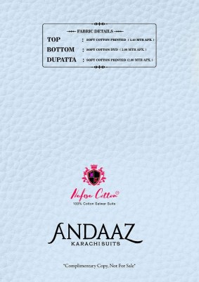 Nafisha Cotton Andaaz Vol 3 Karachi Cotton Pakistani Suits catalogue wholesale rate  pakistani suit catalogs