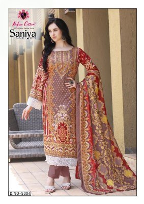Nafisha Cotton Saniya Karachi Vol 05 Soft Cotton Unstitched Suits with Printed Dupatta Wholesale  dress material catalogs
