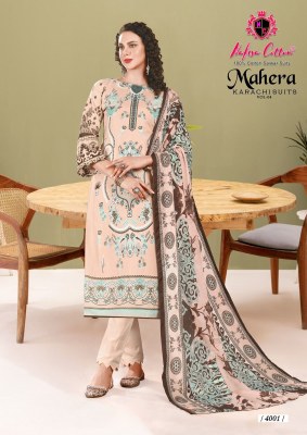 Nafisha cotton by Mahera Karachi suit vol 4 unstitched dress material catalogue salwar kameez catalogs