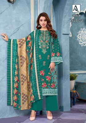 Nafiza by Alok suit pure cambric cotton pakistani suit catalogue at amaviexpo pakistani suit catalogs