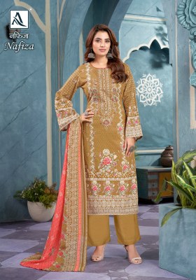 Nafiza by Alok suit pure cambric cotton pakistani suit catalogue at amaviexpo pakistani suit catalogs