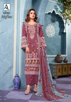 Nafiza by Alok suit pure cambric cotton pakistani suit catalogue at amaviexpo pakistani suit catalogs