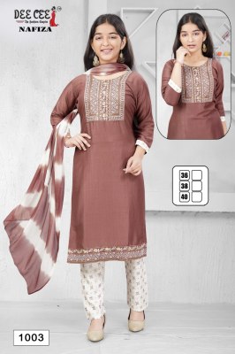 Nafiza by Deecee fancy Straight cut fancy printed readymade suit catalogue at affordable rate readymade suit catalogs