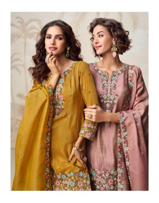 Nagma by Aashirwad Creation Organza Simmer Silk Readymade suit collection at affordable rate in low range  Aashirwad Creation 