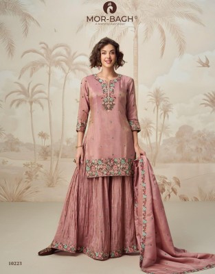 Nagma by Aashirwad Creation Organza Simmer Silk Readymade suit collection at affordable rate in low range  readymade suit catalogs