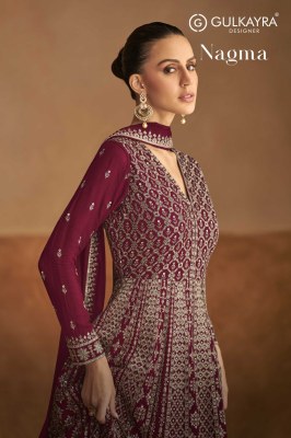 Nagma by Gulkayra designer Free size embroidered fancy gown catalogue at affordable rate gown catalogs