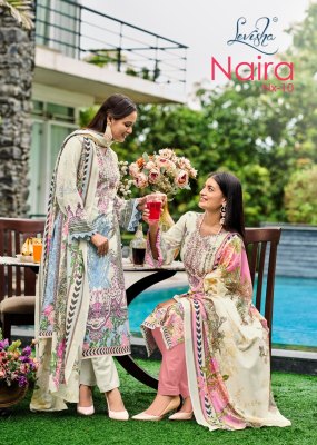 Naira Nx vol 10 by Levisha embroidered cambric cotton Pakistani suit collection   pakistani suit catalogs