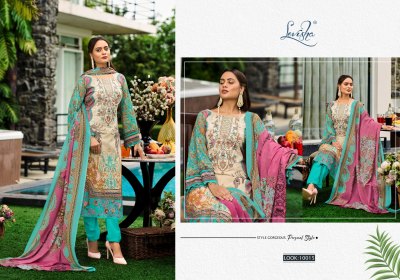 Naira Nx vol 10 by Levisha embroidered cambric cotton Pakistani suit collection   pakistani suit catalogs