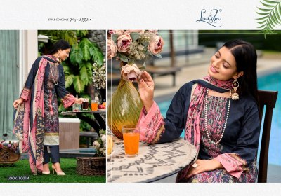 Naira Nx vol 10 by Levisha embroidered cambric cotton Pakistani suit collection   pakistani suit catalogs