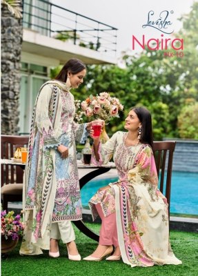 Naira nx vol 10 by Levisha cemric cotton printed unstitched dress material catalogue at low rate Levisha