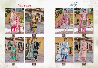 Naira nx vol 6 by Levisha cambric cotton printed pakistani suit catalogue at low rate salwar kameez catalogs