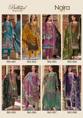 Naira vol 72 by Belliza pure cotton digital printed dress material catalogue at affordable rate salwar kameez catalogs