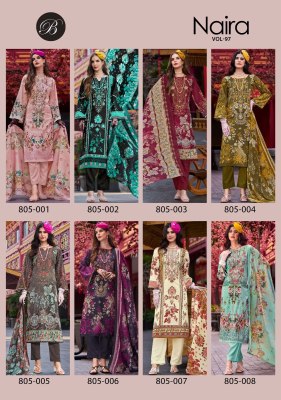 Naira vol 97 by Belliza Cotton Digital Printed Fancy Kurti pant and dupatta catalogue at low price dress material catalogs